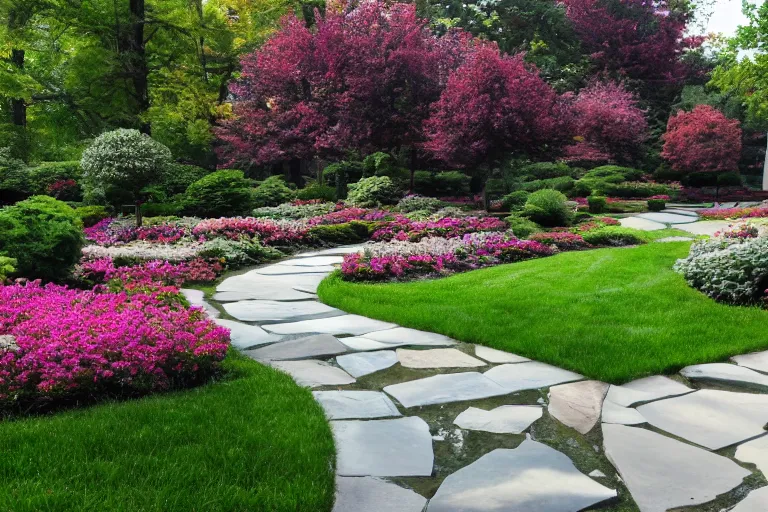 Image similar to beautiful landscaping, olmsted, masterpiece