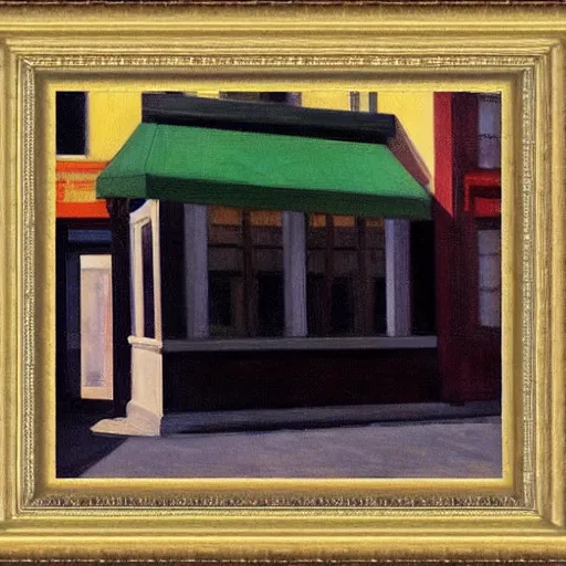 Image similar to martina theininger frame [ o ] ut interpreted by edward hopper