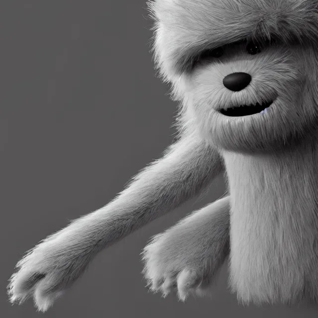 Prompt: ultra realistic fluffy monster designed by balenciaga, dark cinematic, volumetric, realistic, 3 d render, cinematic lighting, ray tracing, cinematic, unreal engine 5, unreal engine render, octane render, hd, photorealism, hyper realistic, photo, 8 k