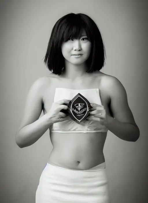 Image similar to A full portrait photo of fubuki, f/22, 35mm, 2700K, lighting, perfect faces, award winning photography.