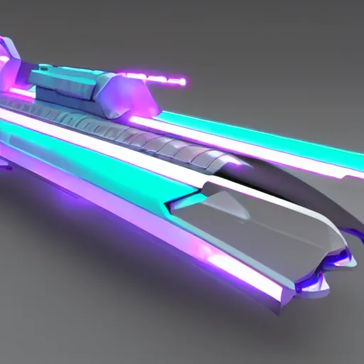 Prompt: futuristic railgun, ultra realistic, chromatic color scheme