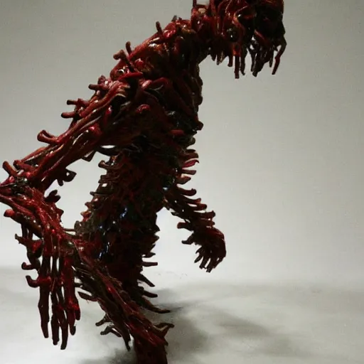 Image similar to monster made entirely out of legs inspired by scp