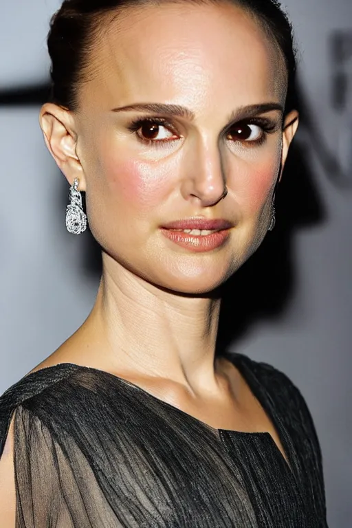 Prompt: Natalie Portman, up close