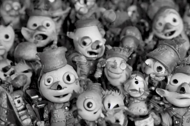 Image similar to a cinematic still of meeboo bohtrops, shmiggle biggles in the bleem podorkers, closeup