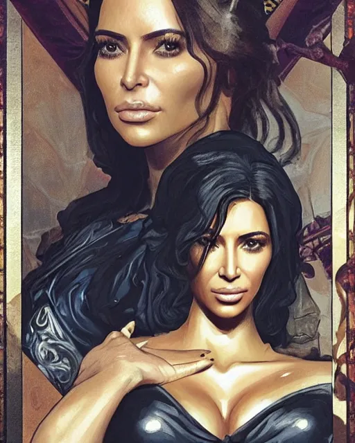 Prompt: A film still of kim kardashian as Lady Dimitrescu in resident evil , highly detailed, digital painting, artstation, concept art, sharp focus, illustration, cinematic lighting, art by artgerm and greg rutkowski and alphonse mucha diffuse lighting, fantasy, intricate, elegant, highly detailed, lifelike, photorealistic, digital painting, artstation, illustration, concept art, smooth, sharp focus, art by John Collier and Albert Aublet and Krenz Cushart and Artem Demura and Alphonse Mucha