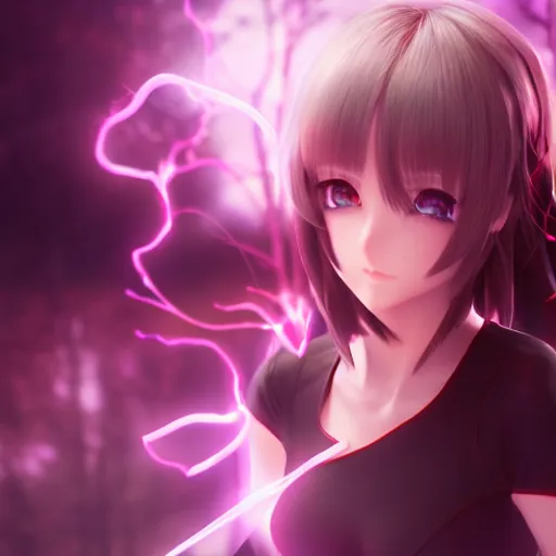Prompt: render as a very beautiful 3d anime girl, cinematic lightning, medium shot, mid-shot, highly detailed, trending on Artstation, Unreal Engine 4k, cinematic wallpaper