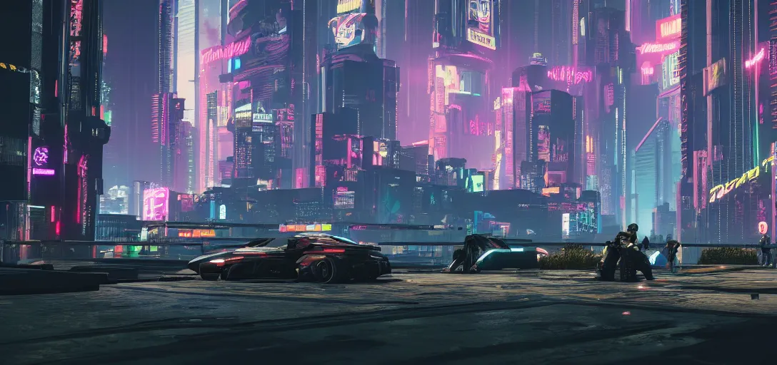 Prompt: cyberpunk 2 0 7 7 night city