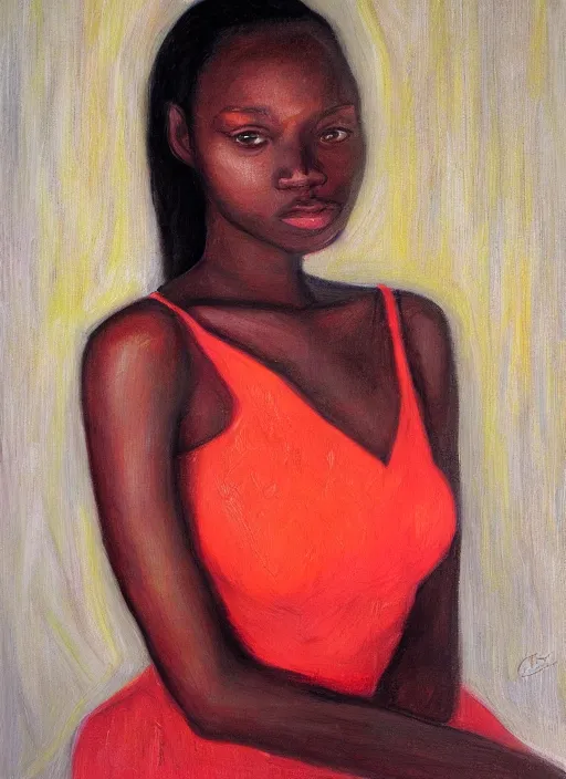Prompt: a portrait of a pretty young lady by chris uminga