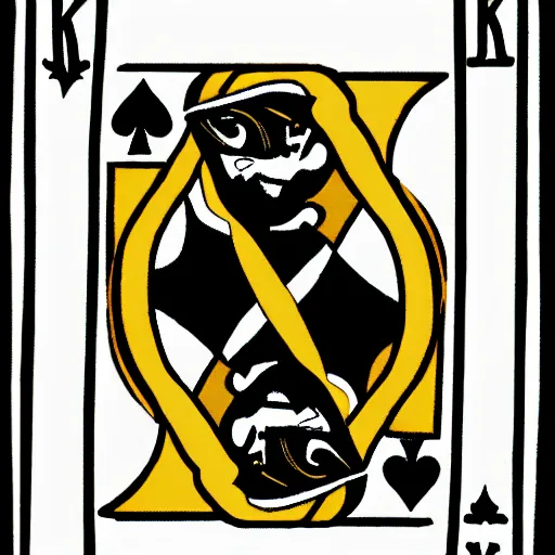 Prompt: nightmarish king of spades