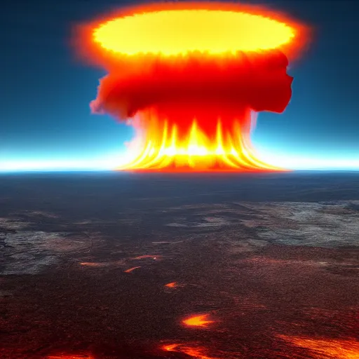 Image similar to nuclear explosion, 4 k