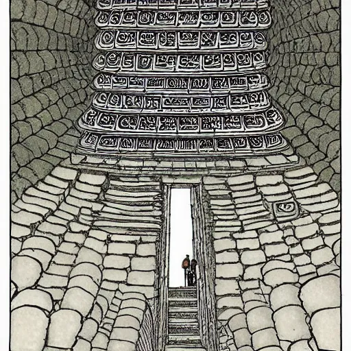 Image similar to an ancient underground temple from centuries ago by masashi kishimoto