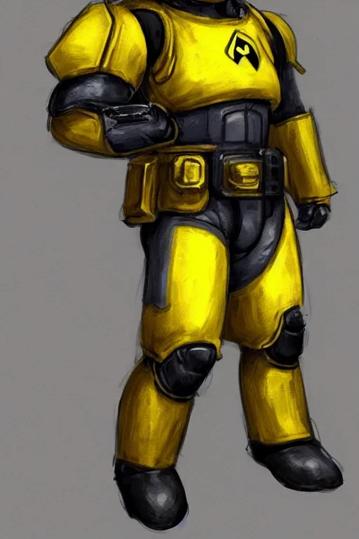 Image similar to portrait of pikachu as an imperial fists space marine, 4 0 k, concept art by wayne reynolds, trending on artstation