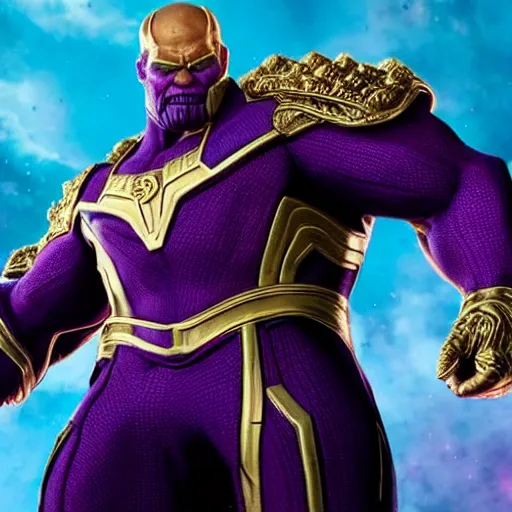 Image similar to Putin as thanos, Cinematic, Portrait, Ultra-HD, Beautiful Lighting, insanely detailed and intricate, hypermaximalist, elegant, ornate, hyper realistic, super detailed