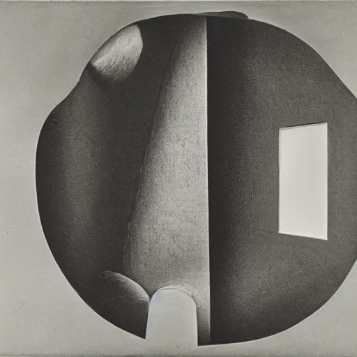 Image similar to The ‘Naive Oculus’ by Man Ray, auction catalogue photo, private collection, on display from the estate of Max Ernst