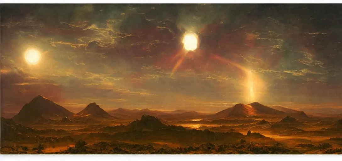 Prompt: The Galactic Empire by Frederic Edwin Church