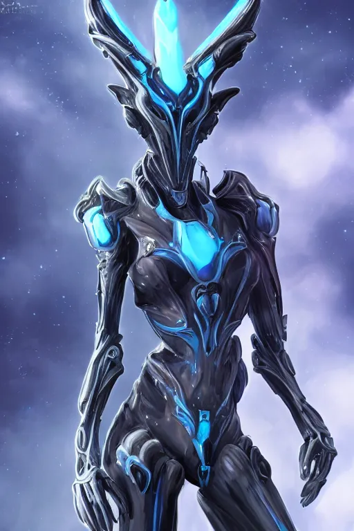 Image similar to intricate high detailed elegant beautiful stunning quality galactic giantess hot female warframe anthro mecha female dragon goddess, blue body, sleek metal ears, sleek eyes, smooth blue skin, sleek hold armor, bigger than galaxy, epic proportions, epic scale, epic size, warframe destiny, furry, dragon art, goddess, giantess, furaffinity, octane