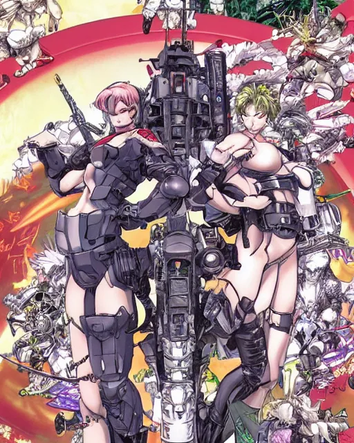 Image similar to artwork by Masamune Shirow