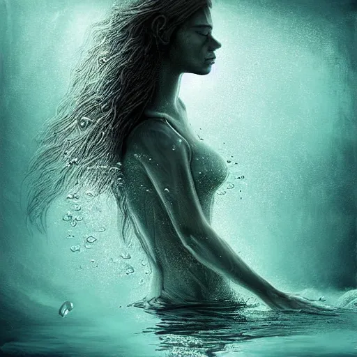 Prompt: underwater, soulful, liquid, masterpiece, Cinematic, digital art,