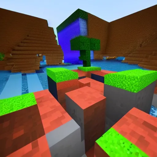 Prompt: the minecraft deep dark biome in ultra realism 3d, illustrated, graphic pen, neon colors.