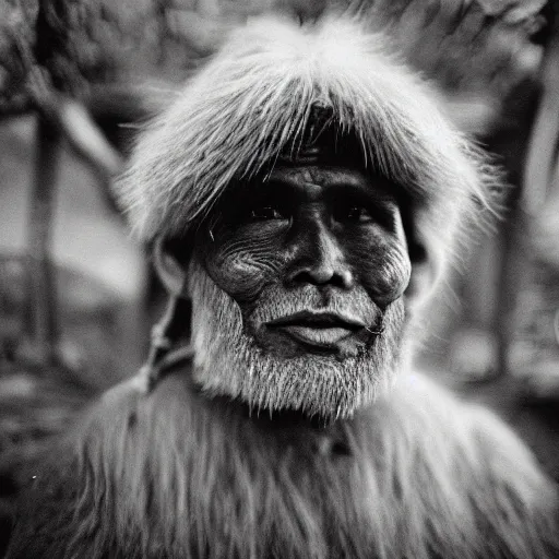 Image similar to expired fuji Film portrait of Yeti in Nepal village