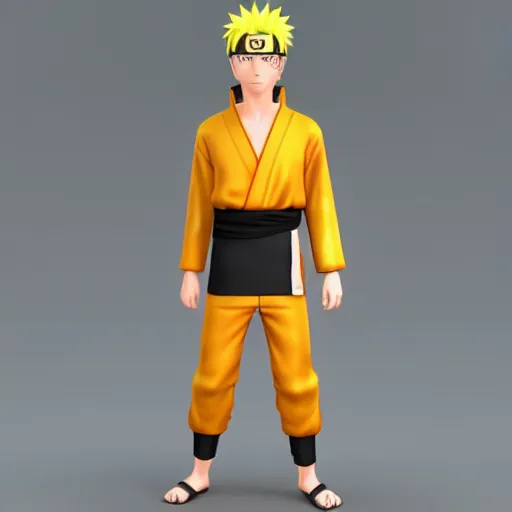 Prompt: Naruto Uzumaki, 3d model