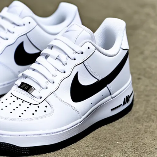 White Nike Air Force One Soles | Stable Diffusion