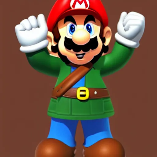 Image similar to mario as a world war i soldier, super high quality, detailed