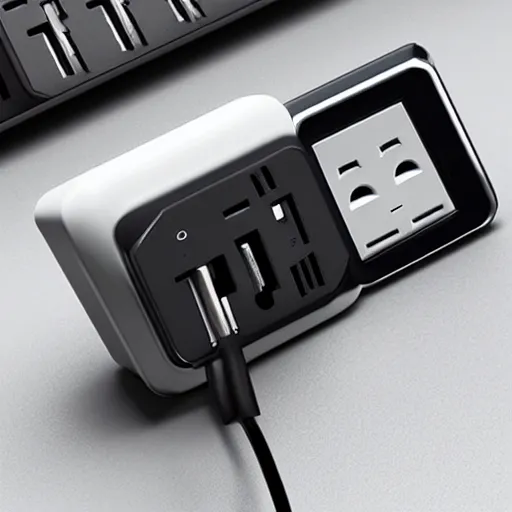Prompt: power outlet of the future