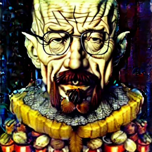 Prompt: giuseppe arcimboldo, walter white