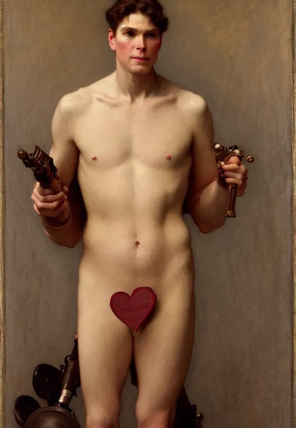 Image similar to attractive handsome fully clothed christopher tietjens confesses his love for attractive fully armored valentine wannop. centered composition. highly detailed painting by gaston bussiere and j. c. leyendecker and william adolphe bouguereau and fra angelico and octane render, musee d'orsay 8 k