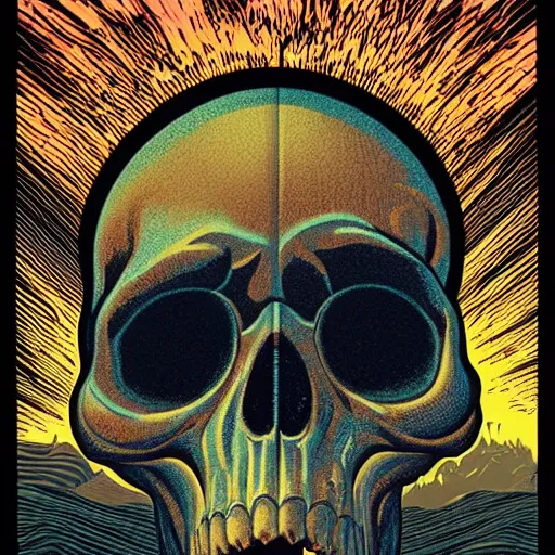 Image similar to ngc 3132 melting mysterious skull landscape by Casey Weldon, dan mumford 8k ultra high definition, upscaled, perfect composition , golden ratio, edge of the world, image credit nasa nat geo