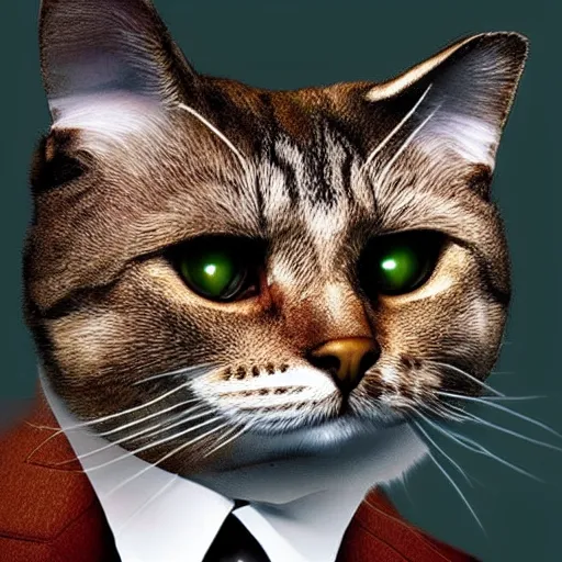 Prompt: the most interesting cat in world, digital art, extremely detailed, furry, classic, dapper, gentleman dog