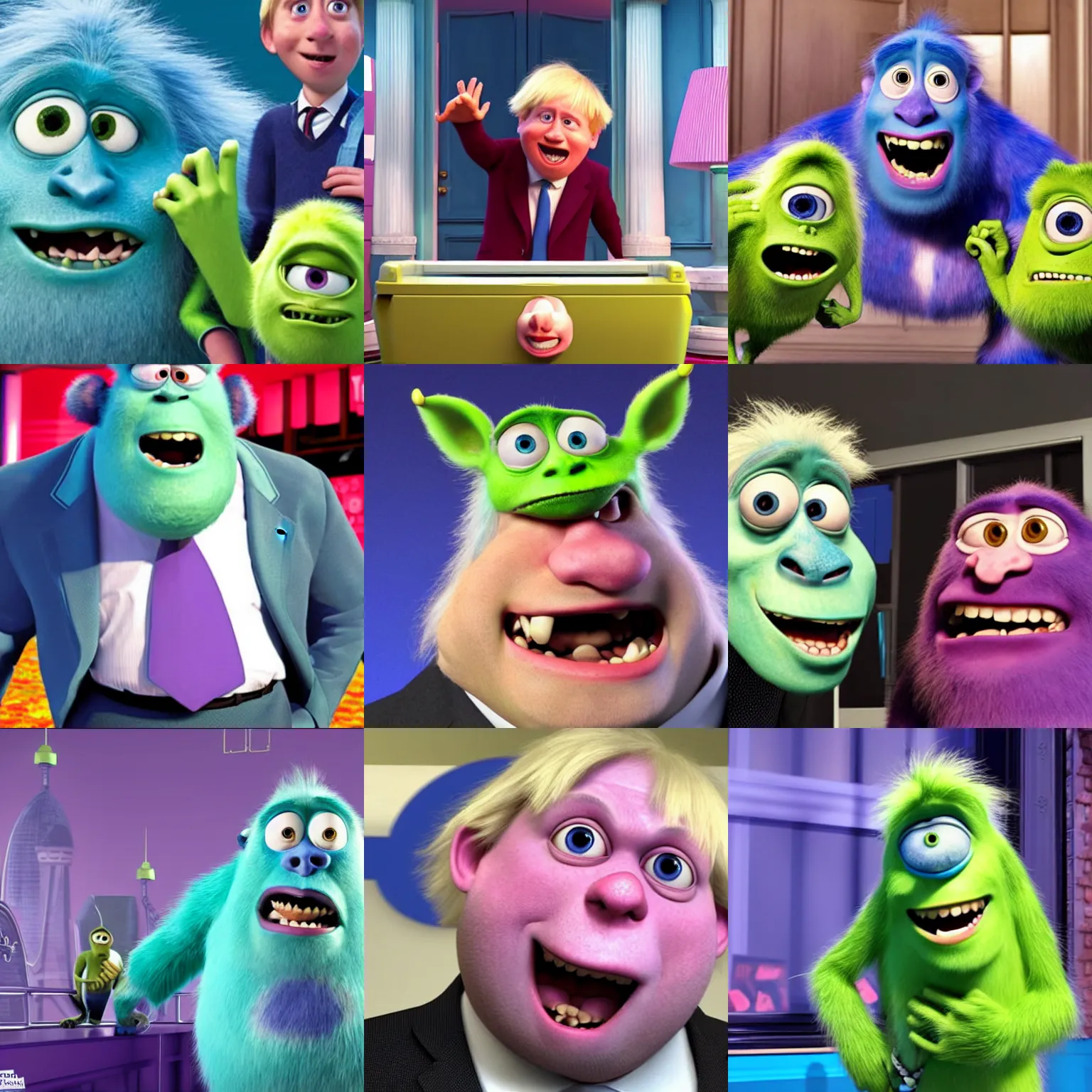 Prompt: boris johnson in monsters inc, high quality