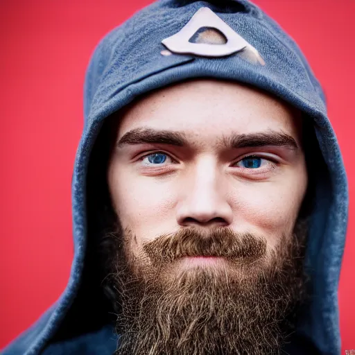 Image similar to PewDiePie as a wizard, EOS-1D, f/1.4, ISO 200, 1/160s, 8K, RAW, unedited, symmetrical balance, in-frame