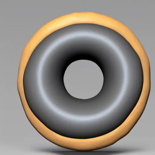 Image similar to 3d model of donut made in blender 3d by andrew price