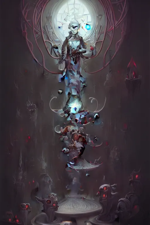 Image similar to lineart fineart pencil artwork of the necromancer by peter mohrbacher, hyper detailed