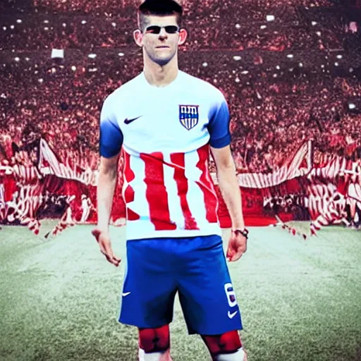 Prompt: “Christian Pulisic as captain America”