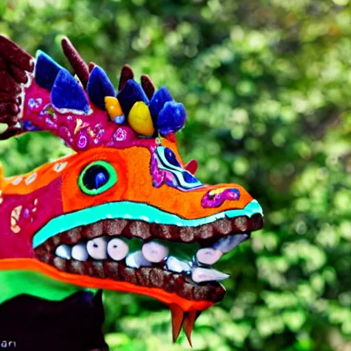 Prompt: An alebrige, mexican folklore