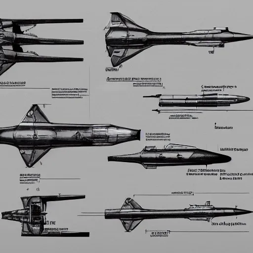 Image similar to sketches of missile, military, full page, technical, detailed