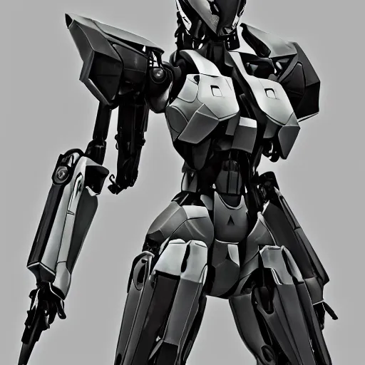 Prompt: a female transformer mecha, very symmetrical body, highly detailed, by vitaly bulgarov, by yoji shinkawa, by joss nizzi, by shoji kawamori, metal gear solid, zone of the enders, armored core, transformers cinematic universe, deviantart, artstation, render, unreal engine