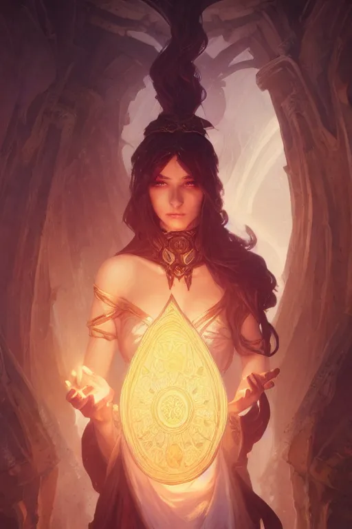 Image similar to photography of ancient mage, deep focus, d & d, fantasy, intricate, elegant, highly detailed, digital painting, artstation, concept art, matte, sharp focus, illustration, hearthstone, art by artgerm and greg rutkowski and alphonse mucha