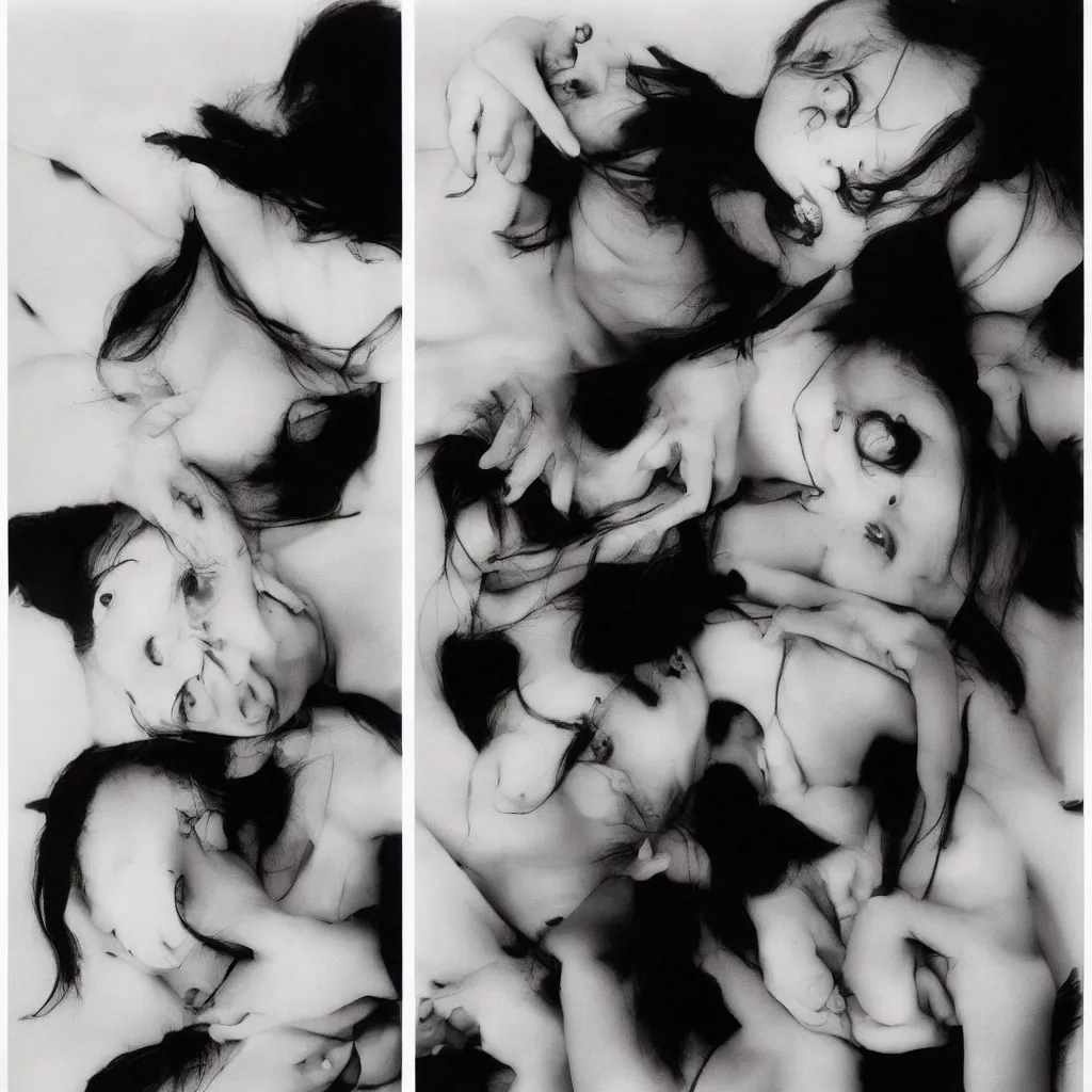 Prompt: portrait phots by Nobuyoshi Araki