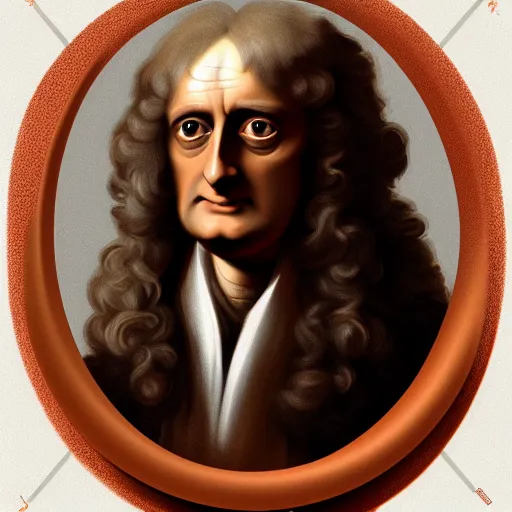Image similar to isaac newton in nutella, hyperdetailed, artstation, cgsociety, 8 k