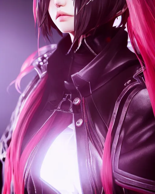 Image similar to beautiful portrait of code vein character, nayeon from twice in code vein in the style of WLOP, artgerm, yasutomo oka, rendered in unreal engine and redshift octane , dynamic dramatic lighting, soft lighting, imagine fx, artstation, cgsociety, by Bandai Namco artist