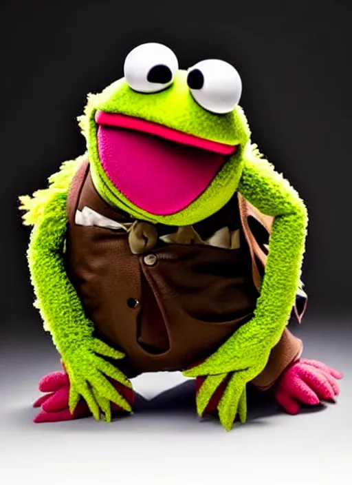 Prompt: studio portrait still of muppet!!!!! danny devito!!!!!! as a muppet muppet as a muppet, 8 k, studio lighting, key light,