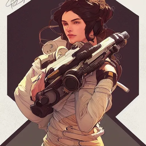 Image similar to apex legends, illustration, art by artgerm and greg rutkowski and alphonse mucha