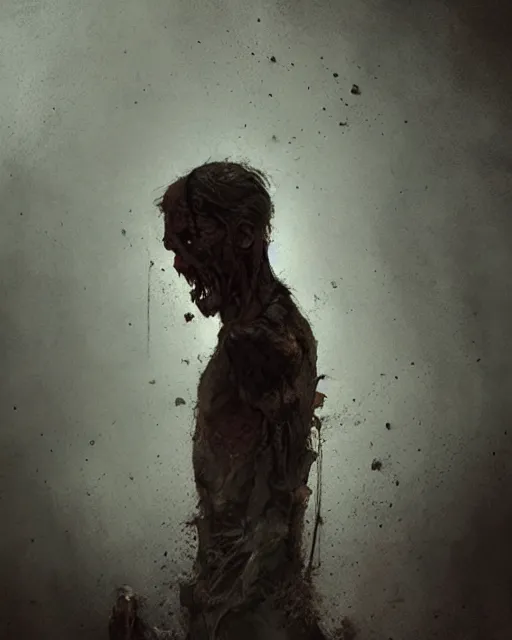 Prompt: hyper realistic photo portrait dried out zombie cinematic, greg rutkowski, james gurney, mignola, craig mullins, brom