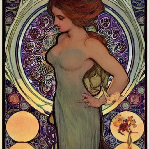 Prompt: sabrina salerno, mucha style,