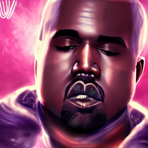 Image similar to Kanye West, League of Legends amazing splashscreen artwork, splash art, hd wallpaper, deviantart, artstation