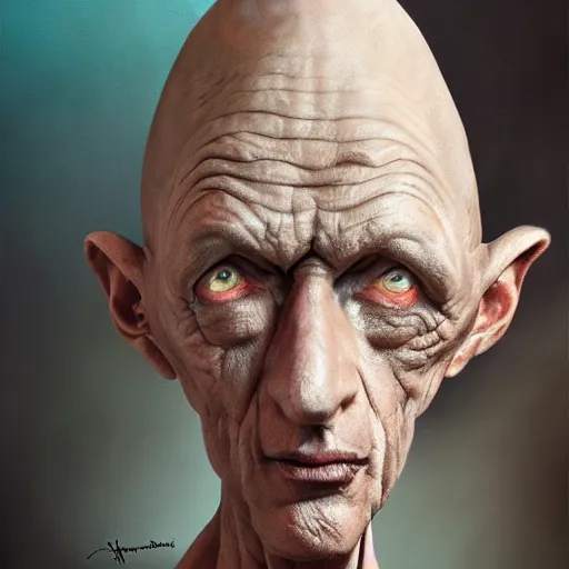 Image similar to sandman head caricature, artgem, digital painting, fullshot, color painting, hyperrealistic, concept art, oil painting, masterpiece, concept art, trending on deviantart, realistic and detailed face, highly detailed, high quality, 8 k, soft lighting, fancy colors, fantasy, cinematic, high coherence